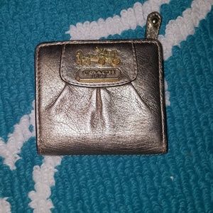 Small Gold Coach Wallet